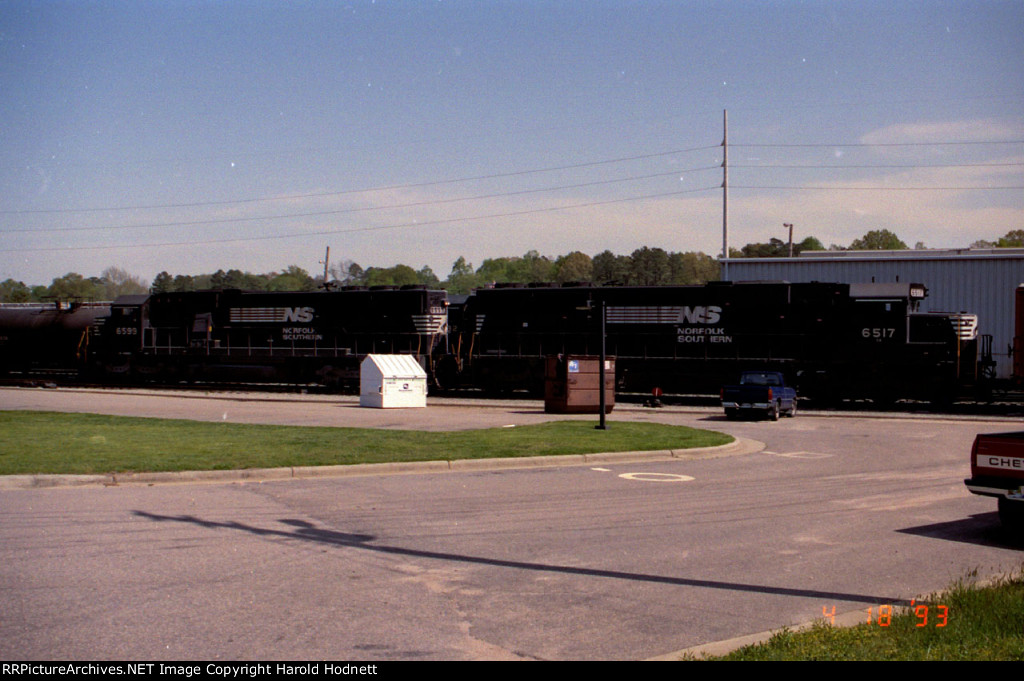 NS 6599 & 6517 outside the yard tower